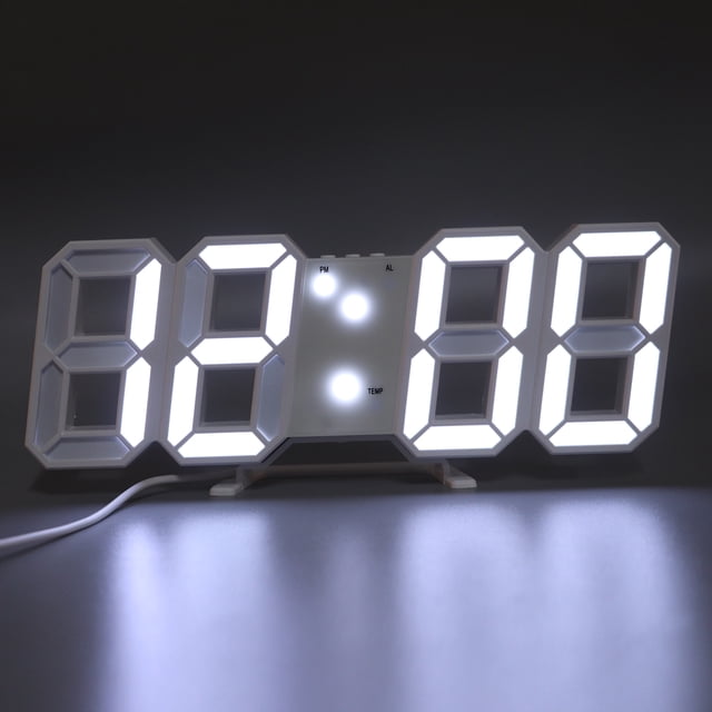 Reloj despertador LED 3D reloj despertador de escritorio 3D base extraíble ABS para decoración del hogar ANGGREK Otros