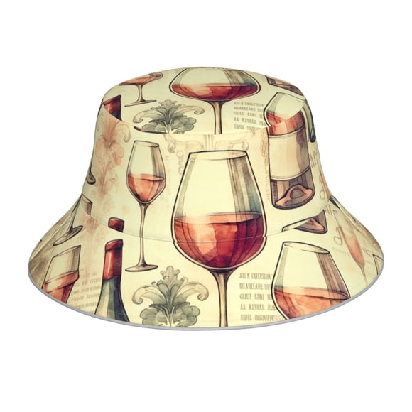 Balery Wine Sombreros para el sol para hombre y mujer, sombrero de pescador con UPF 50+