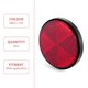 thumbnail image 5 of 2pcs Round Red Reflector Universal For Motorcycle ATV 5.6*0.8cm, 5 of 5