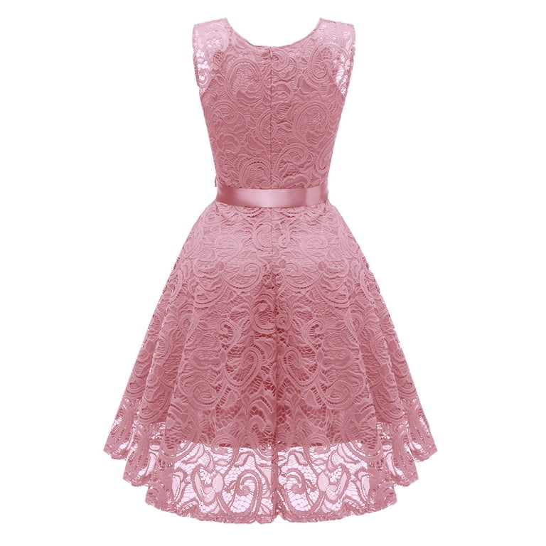 knee length dresses for ladies Lace Slim Dress with Puff Sleeves – bebe