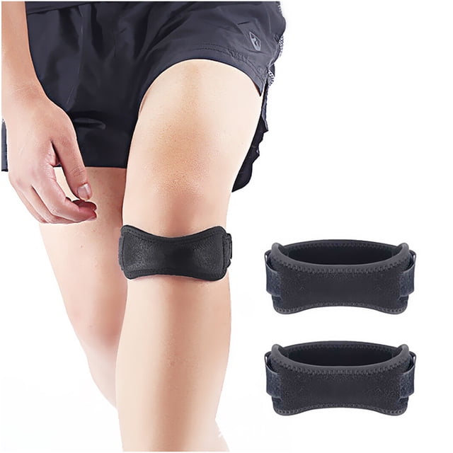 Alivio del dolor con correa para la rodilla: 2 uds. Banda de soporte para el tendón rotuliano ajustable para la rodilla