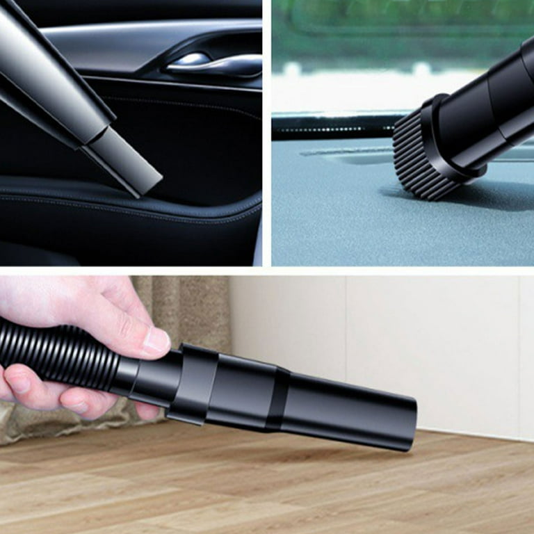 QIIBURR Car Cleaning Kit Interior Detailing Kit Car Vacuum Cleaner - Small  High Power Handheld Portable Car Vacuum W/Attachments, Detailing Kit Travel
