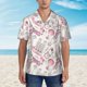 thumbnail image 2 of Balery Romantic Travel In Paris Camisas hawaianas de manga corta para hombre, camisas playeras de corte holgado, camisas de vacaciones con botones,Large, 2 of 7