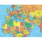 48 x 78 Swiftmaps Blue Ocean Premier World Wall Map - Laminated