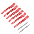 thumbnail image 3 of Hair Clips For Styling Hair Clips With Silicone Band Duck Bill Clips 6Pcs Professional Hair Clips NonSlip Dividing Duckbill Hair Clips For Hair Cutting Styling, 3 of 8