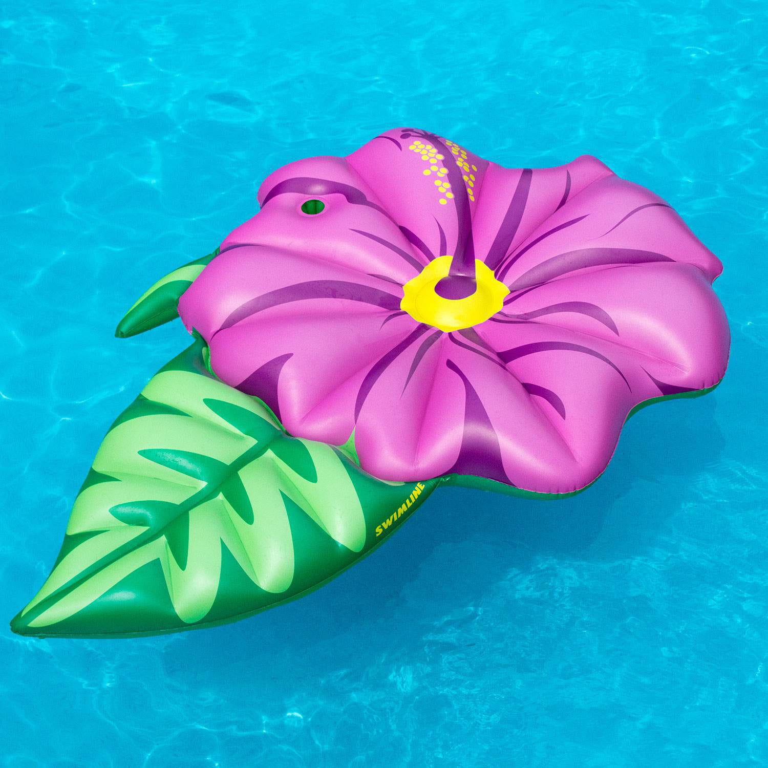 Swimline Inflatable Hibiscus Flower Pool Float Raft Mat Swimming 70 X 58 Inches for sale online 