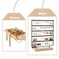 thumbnail image 6 of PRYESS Wooden Earring Holder, 120 Slot Earring Holder, Wooden and Metal Bracket, 5-Layer Display Stand, Easy to Assemble, for Jewelry Storage, 6 of 8
