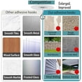 thumbnail image 2 of LEEYNEER Adhesive Ceiling Hooks  PVC Metal  5.12”W 6 Pieces, 2 of 8
