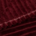 thumbnail image 4 of Flxxie Ultra Soft Fluffy Flannel Fuzzy Toddler Blanket, Baby Plush Blanket Unisex, 30" x 40", Wine Red, 4 of 6