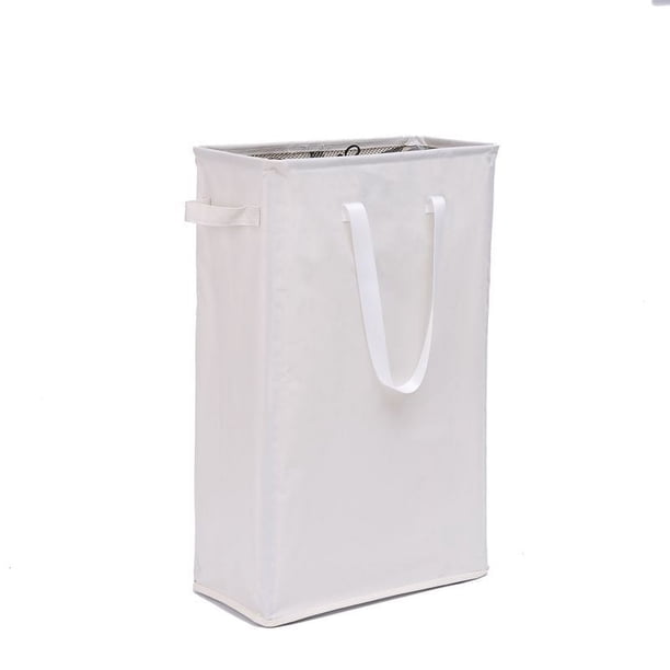 CHAO Cestas para la colada de 45 litros con asas (Beige), cesta para la colada fina y plegable, bolsa rectangular para la colada de tela Oxford, cestas para la colada, bolsa de almacenamiento para el