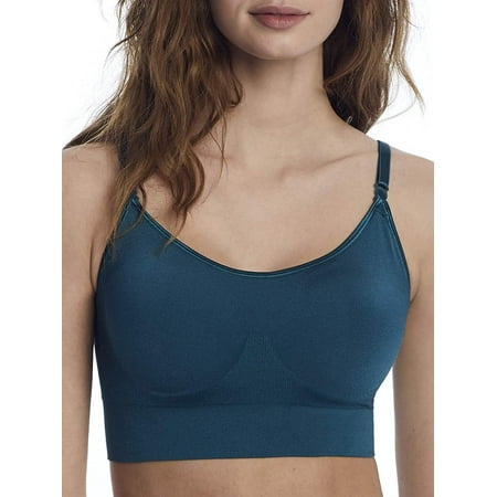 WARNER'S Atlantic Deep Easy Does It No Dig Crop Top Bra, US X-Large, NWOT