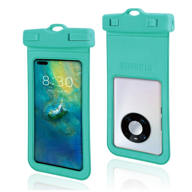 Guardoinrt Waterproof Mobile Phone Pouch 7.2 Inch Smartphone Dry Bag with Lanyard Sealing Climbing Universal Protection Case Blue 1Set