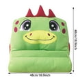 thumbnail image 3 of Coussin Jouet Dinosaure avec Sac de Rangement Intégré et Support pour Appareil pour une Lecture Confortable et, 3 of 8