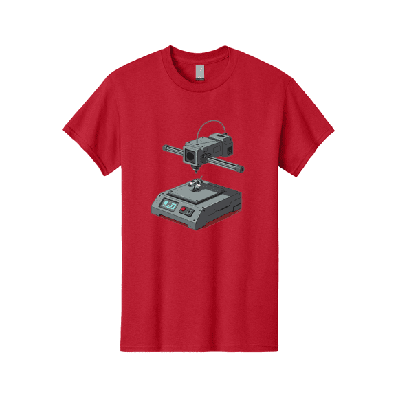 3D-Printer-17 Mens Graphic Tee, 100% Cotton, Casual Summer Wear BAA010