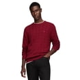 thumbnail image 1 of Jersey Tommy Hilfiger de punto trenzado para hombre, color rojo, talla M, 1 of 4
