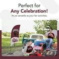 thumbnail image 5 of Montana Grizzlies 7.5' Two-Tone Razor Feather Stake Flag with Base, 5 of 5