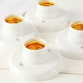 thumbnail image 6 of 50Pcs E27 Plastic Screw Lamp Holder Round Lamp Holder Bulb Socket Holder Adapter, 6 of 7
