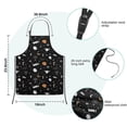 thumbnail image 7 of Cute Halloween Elements Pattern Kids Aprons for Girls and Boys,Adjustable Neck Strap Toddler Aprons for Kids Cooking Baking,23.6"x19", 7 of 7