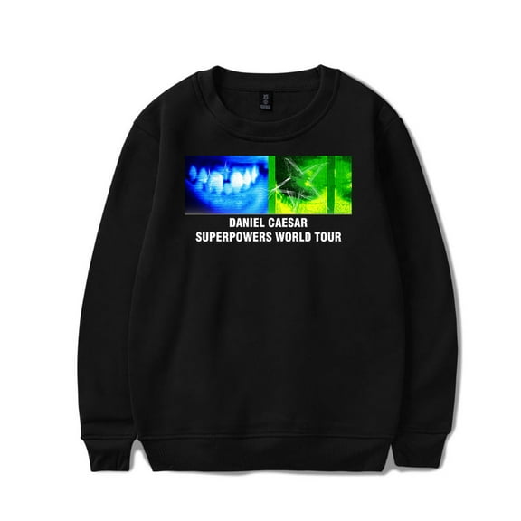 Daniel Caesar Superpowers World Tour Sweatshirt Crewneck Sweater Unisex Fashion Long Sleeve