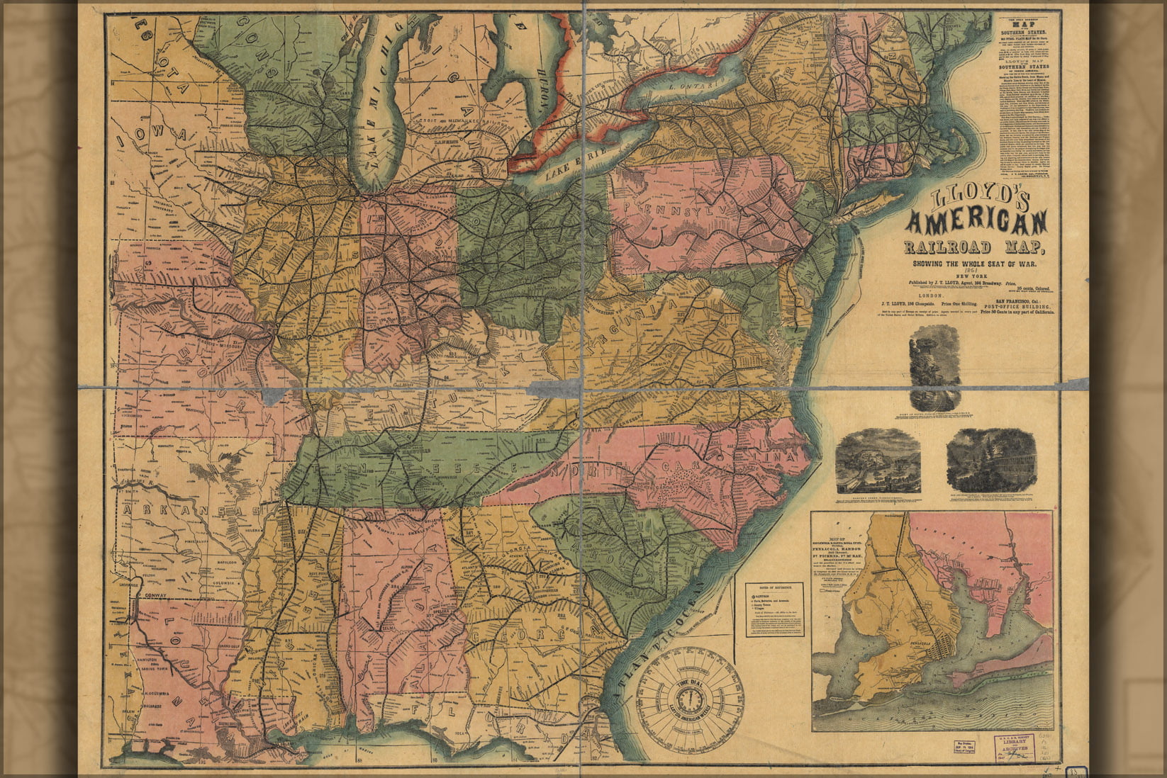 Map Of Usa 1861 Topographic Map Of Usa With States