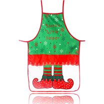 Aidoshy Merry Christmas Apron Decoration Elk Xmas Kitchen Accessory Home Decorationfor Chef, BBQ Drawing Apron Bulk