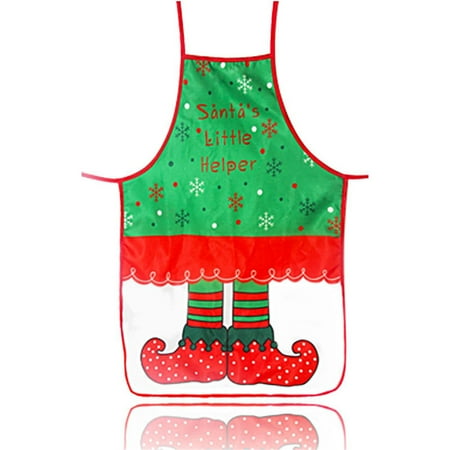 

yievot Merry Christmas Apron Decoration Elk Xmas Kitchen Accessory Home Decoration
