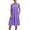 Purple, variant on Vivianyo HD Women's Casual Sleeveless Empire Waist Midi Dress, Round Neck with Side Pockets, Women's Army Green, Sizes S-5XL