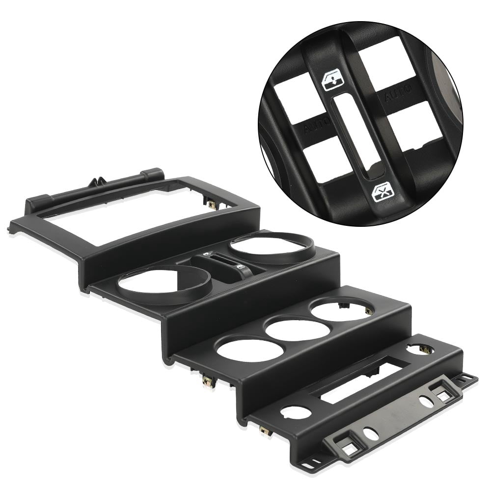 PIT66 Dash Center Bezel Trim Fit for 2007-2010 Jeep Wrangler Instrument Panel DashBoard