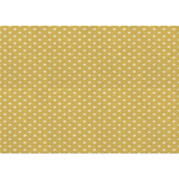 Ahgly Company Indoor Rectangle Patterned Bold Yellow Area Rugs, 7' x 9'