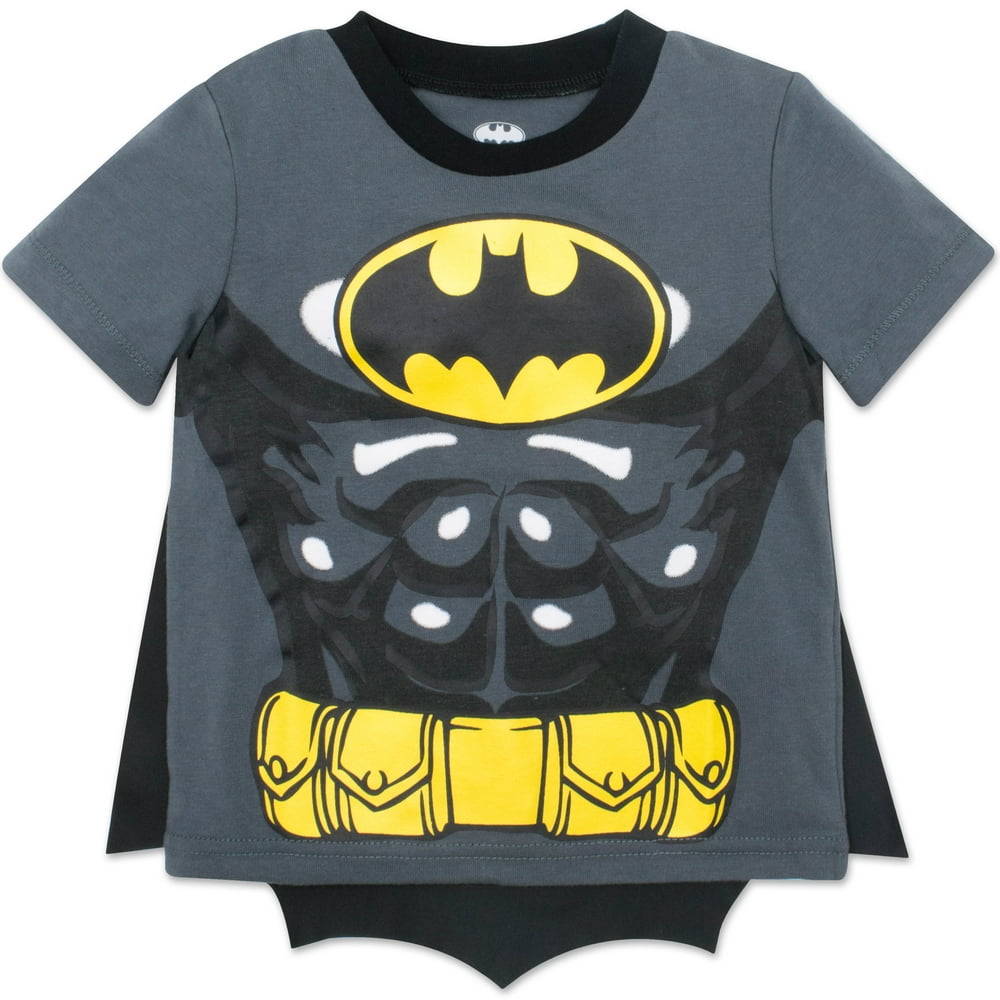 DC Comics Batman Toddler Boys' Tshirt with Cape, Grey (3T) Walmart