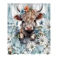 thumbnail image 1 of TIELUTT Cow Pattern Shower Curtain Farmhouse Style Cute Cow Light Shower Curtain Beach Shower Curtain and Rug Set for Bathroom Taupe Toilet Wax Ring Bathroom Needs People Bathroom Set without Shower, 1 of 5