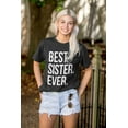 thumbnail image 4 of Best Sister Ever Siblings Family Joke Women's Plus Size Graphic Tee Brisco Brands 3X, 4 of 5
