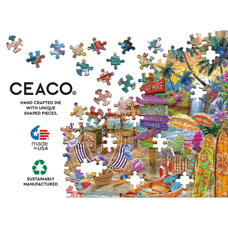 Ceaco Ocean Magic Steve Sundram Oasis Fantasy 1000pc Colorful