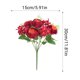 thumbnail image 3 of Ramo de flores artificiales de seda | Arreglo de rosas y peonías para decoración del hogar, centros de mesa para bodas, decoración de escritorios, decoración de fiestas, 3 of 6