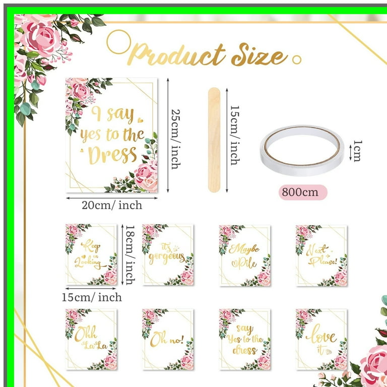 bridal-bliss-signage-set-33-say-yes-to-the-dress-paddles-for-wedding-dress-shopping-perfect-for-bridesmaids-and-bachelorette-party-games-complete-with-wood-sticks-and-tape-walmart-com for Bridal Shower Signs Free Printable Bridal Bliss Signage Set - 33 Say Yes to the Dress Paddles for Wedding Dress Shopping, Perfect for Bridesmaids and Bachelorette Party Games, Complete with Wood Sticks and Tape - Walmart.com for Bridal Shower Signs Free Printable