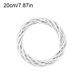 thumbnail image 3 of Christmas Rattan Ring Wreath Wicker Vine Garland Hanging Wedding White Wreath Home Bedroom Kitchen Living Room Decoration, 3 of 5
