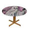 thumbnail image 3 of BCIIG Ghost Phone Surrealism Round Tablecloth 100% Polyester Stain-Resistant Washable Indoor Outdoor Table Cover Cloth 54"-58, 3 of 8