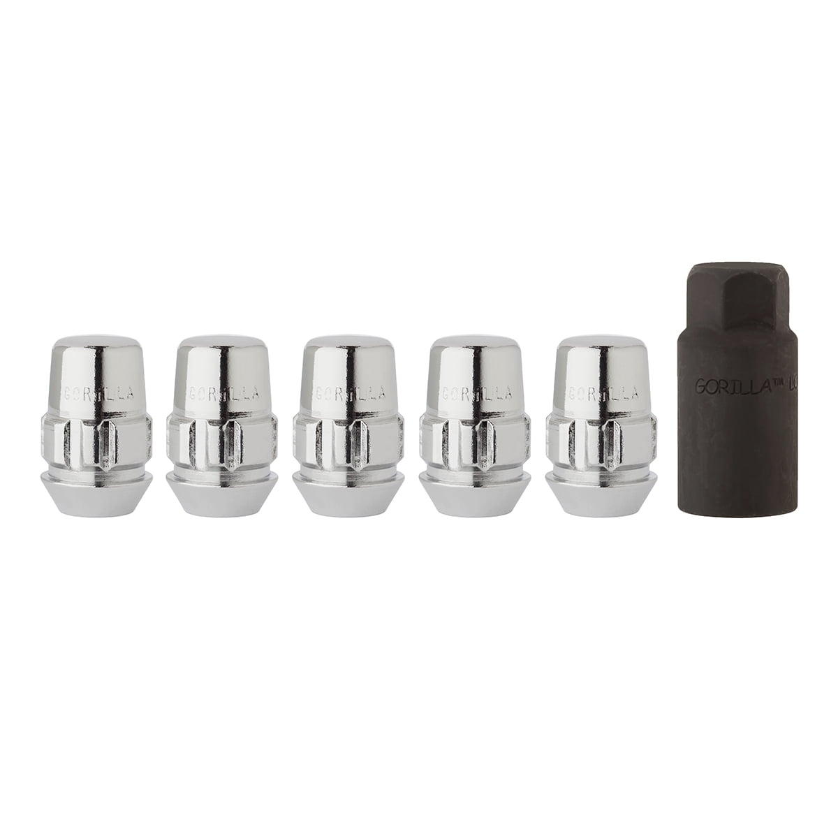 M12x1.5 Chrome Closed Acorn Locking Lug Nuts Wheel Locks 3/4 Hex 5