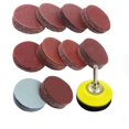 thumbnail image 1 of 100 Uds. Accesorio de lijadora de taladro de 2 pulgadas con placa de respaldo Kit de almohadillas de discos de lijado de vástago de 1/4 "incluye papeles de lija de grano 80-3000, 1 of 5