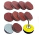 thumbnail image 1 of 100 Uds. Accesorio de lijadora de taladro de 2 pulgadas con placa de respaldo Kit de almohadillas de discos de lijado de vástago de 1/4 "incluye papeles de lija de grano 80-3000, 1 of 5