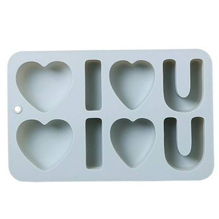 

3D Valentine s Day Love Silicone Mold Non-Stick Chocolate Candy Cupcake Molds Jelly Biscuits Cookies Baking Mould Ice Cube Tray