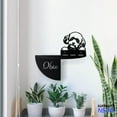thumbnail image 3 of Handmadetneonsign Poodle Dog Metal Wall Shelf, Dog Home Plant Decor, Wall Pot Holder 96797, 3 of 5