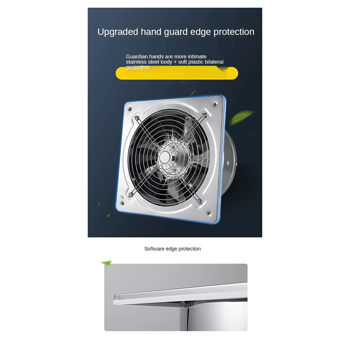 6Inch Booster Fan Extractor Exhaust Fan Ventilation Pipe Fan for Bathroom Toilet Kitchen Wall Window Stainless Steel Fan,1 * Booster Fan,Silver