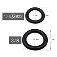 thumbnail image 3 of Yazoeia Pressure Washer O-Rings, 1/4 M22 3/8 Quick Coupling Sealing Rings, Set of 40 (3/8 (40 Pieces)) CJC912-185595, 3 of 6