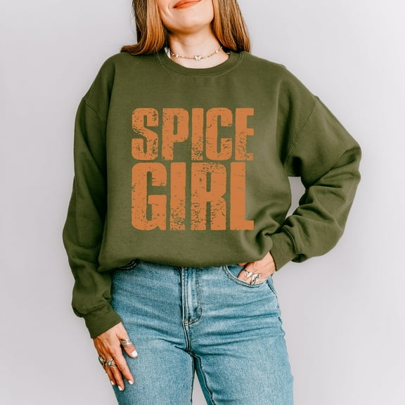 Spice Girl Distressed - Women's Graphic Sweatshirt