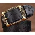 thumbnail image 3 of Belt women's real soft leather belt women's wide retro fashion Korean version versatile decorative jeans belt tide, 3 of 5