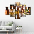 thumbnail image 2 of TISHIRON 5PCS Framed Whiskey Theme Canvas Wall Art Set,60"x32" Cigars with Whisky Wall Canvas Art Decor, 2 of 7