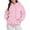 Hot Pink, variant on Bmisegm Women Fashion Solid Hooded Drawstring with Pocket Hoodies for Women Sweatshirt Hoodie for Everyday Use Light Gray L