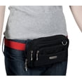 thumbnail image 5 of Baggallini - Cinturón bandolera convertible con triple cierre, ligera, resistente al agua, Negro/Arena, Talla unica, 5 of 5