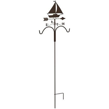 Panatela Pack - Panacea 84666 78 in. Sailboat Weather Vane Shepard Hook - Pack of 4